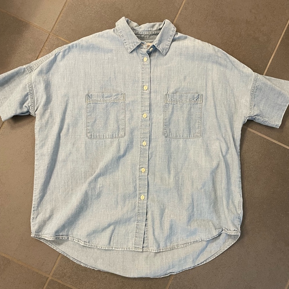 Madewell chambray top